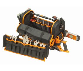 Bolsas portaherramientas textiles abiertas Deluxe con base rígida de 32 l | 4750FB1-19B